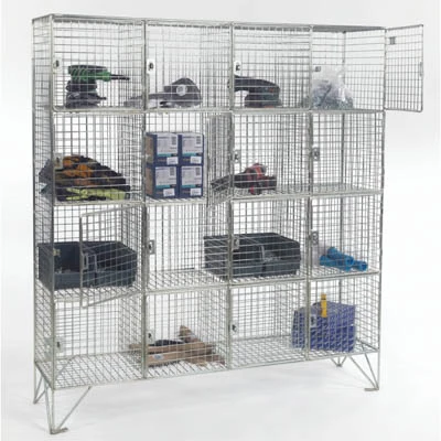 16 Compartment Wire Mesh Lockers